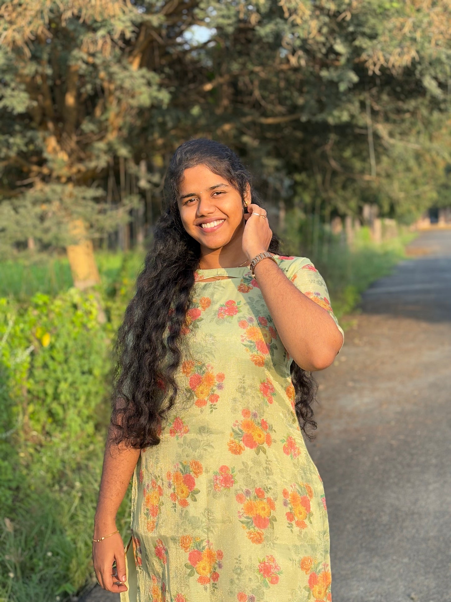 CD006 – Luxe Floral Tissue Silk Kurti