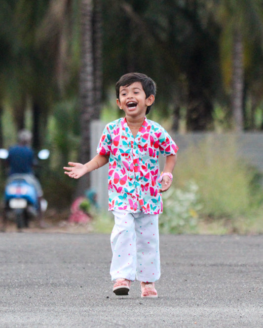 CDK002 – Butterfly Print Kids Co-Ord Set