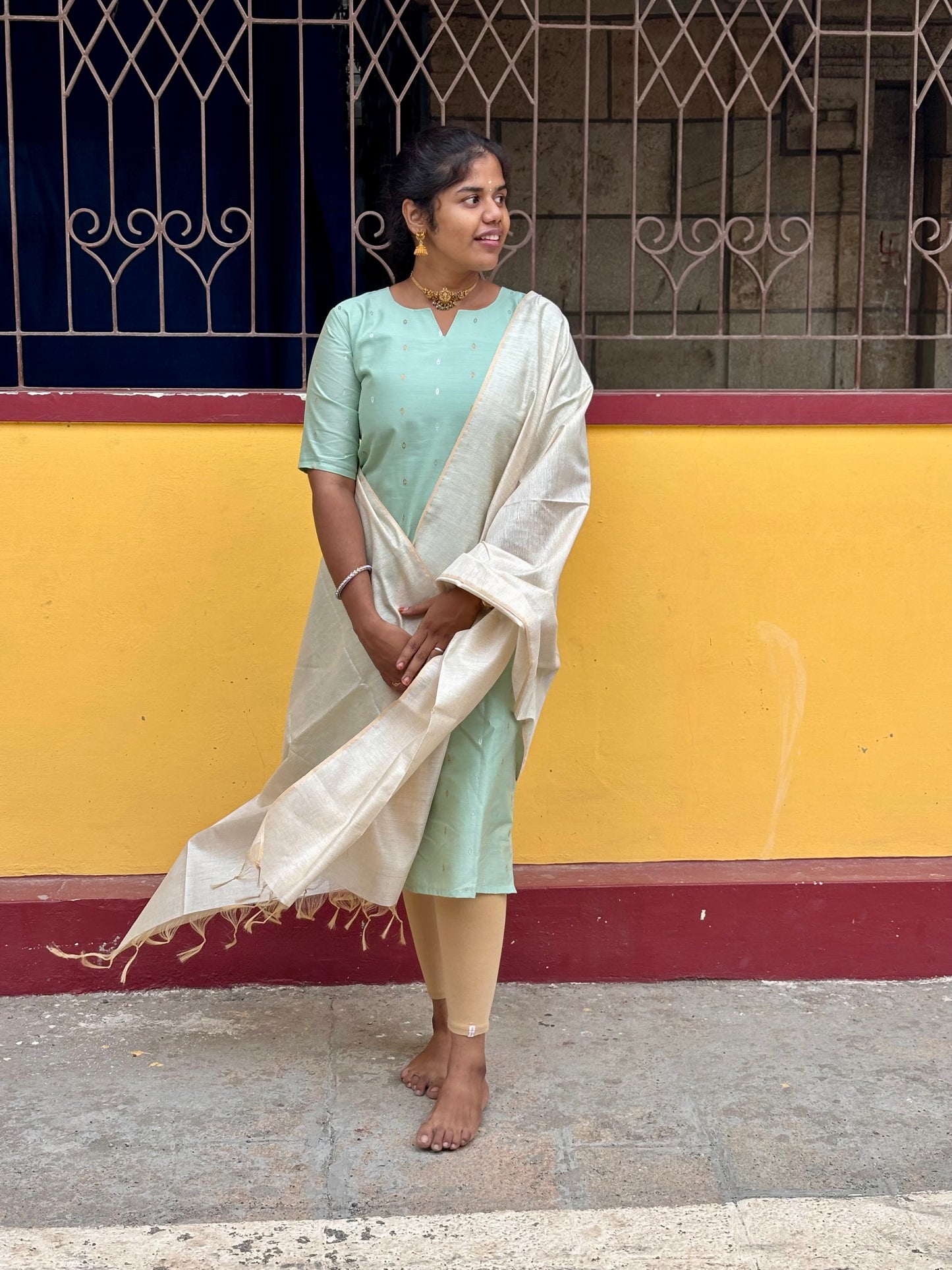 CD2P09 – Sage Grace Raw Silk Set