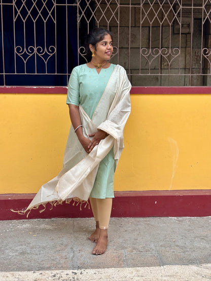 CD2P09 – Sage Grace Raw Silk Set