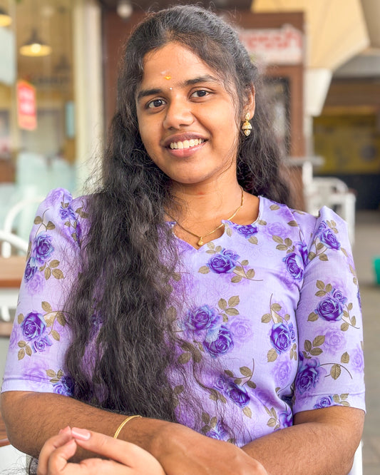 CD010 – Lavender Bliss Cambric Cotton Kurti