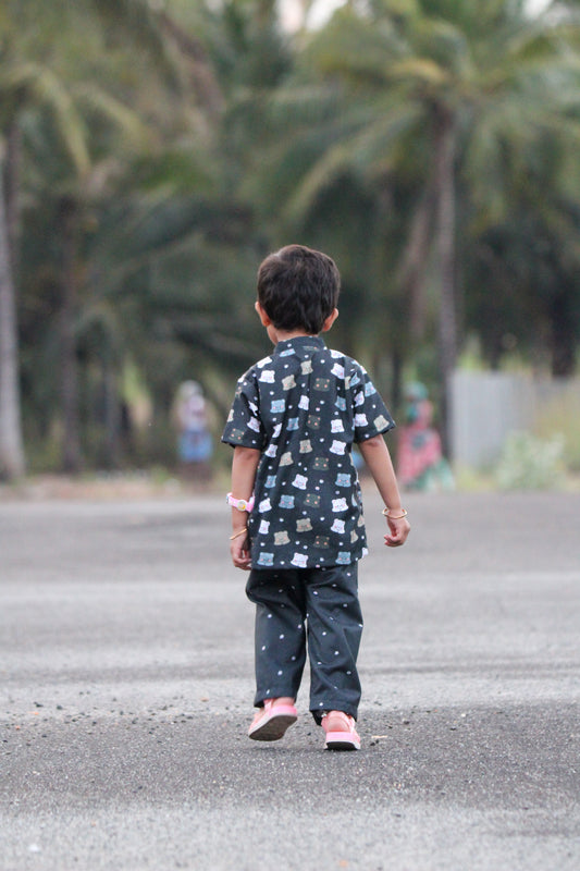 CDK003 – Bear Print Kids Co-Ord Set