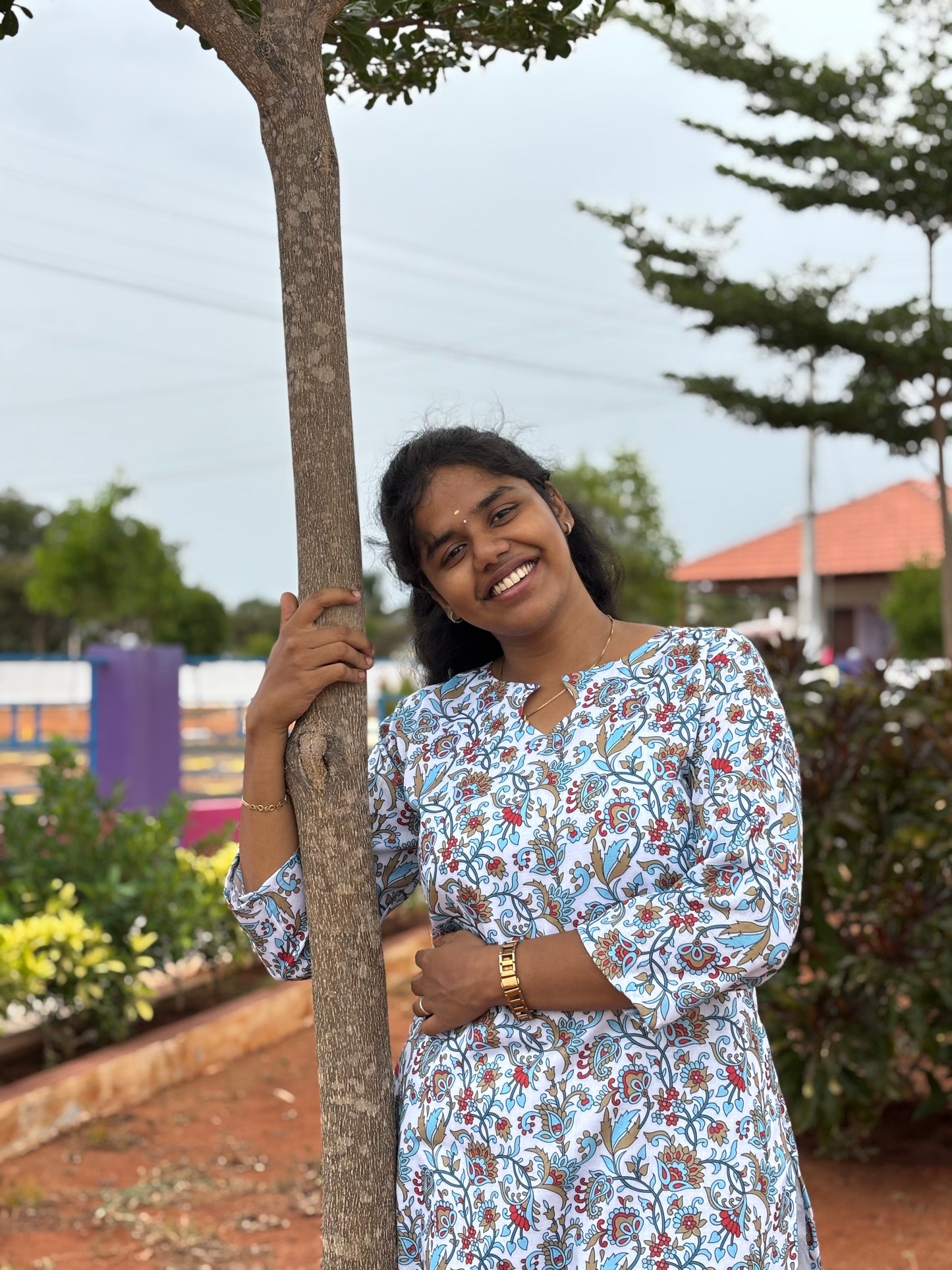 CDC01 – Blue Floral Cotton Co-ord Set