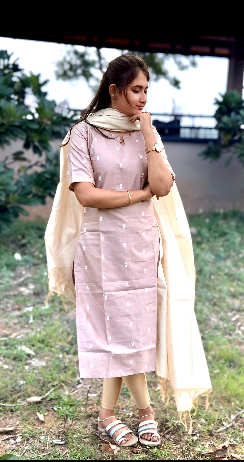 CD2P08 – Blush Mist Raw Silk Set