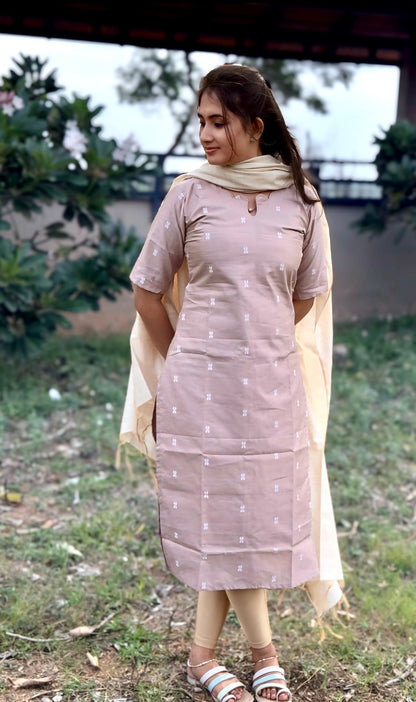 CD2P08 – Blush Mist Raw Silk Set